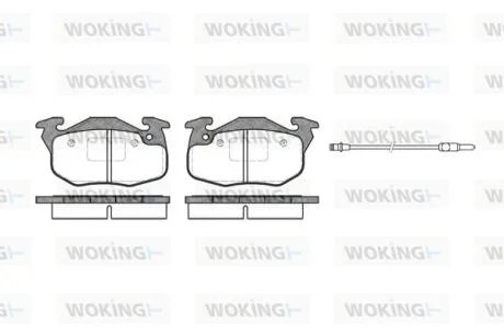 Колодки гальмівні WOKING P0923.96