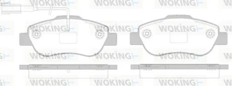 Колодки гальмівні WOKING P10003.02