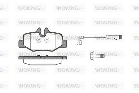 Колодки тормозные диск. задн. (пр-во Remsa) MB Vito 639 Bosch ver. WOKING P10103.02