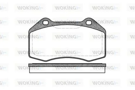 Колодки гальмівні WOKING P10133.00