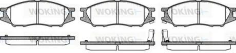 Тормозные колодки пер. Almera (06-21) WOKING P10233.02