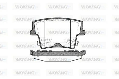 Колодки гальмівні WOKING P10273.08