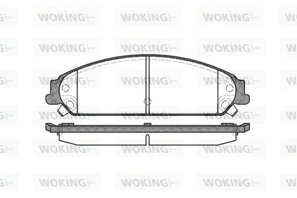Колодки гальмівні WOKING P10283.08 (фото 1)
