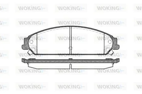 Колодки гальмівні WOKING P10283.08