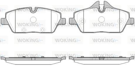 Фото колодки тормозные диск. перед. (Remsa) BMW i3 13> WOKING P10313.30 Колодки тормозные диск. перед. (Remsa) BMW i3 13> WOKING P10313.30
