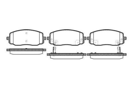 Колодки тормозные диск. перед. (Remsa) Hyundai i10, Kia Picanto 11> WOKING P10333.02 (фото 1)