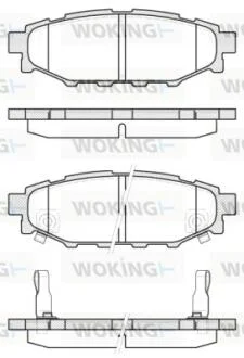 Гальмівні колодки зад. Forester/Impreza/Legacy/Outback09- WOKING P10363.12