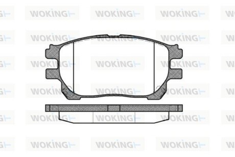 Колодки гальмівні WOKING P10433.00