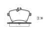 Колодки тормозные диск. перед. (Remsa) MB A-class 04>12, B-class 05>11 Bosch ver. WOKING P10443.00 (фото 1)