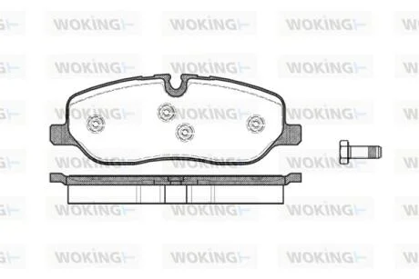 Колодки тормозные диск. перед. (пр-во Remsa) Range Rover III 04> / RR Sport 06> / Discovery III WOKING P10583.00