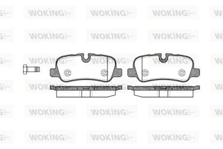 Колодки тормозные диск. задн. (пр-во Remsa) LAND ROVER Discovery III/IV, Range Rover III WOKING P10593.00