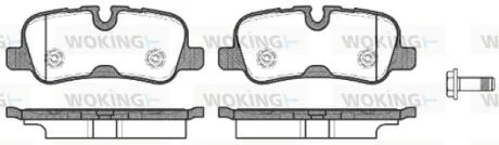 Колодки гальмівні WOKING P10593.10