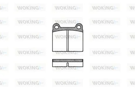 Тормозные колодки W123/W126/W107 (58-05) WOKING P1063.00