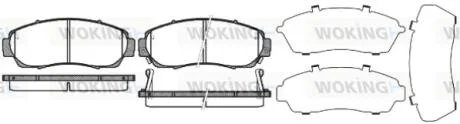 Колодки тормозные диск. перед. (пр-во Remsa) Honda CR-V 07> 12> WOKING P10713.12