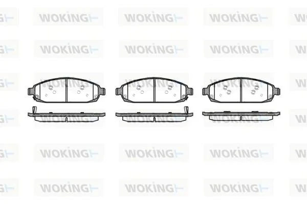 Колодки гальмівний диск. перед. (пр-во Remsa) Jeep Grand Cherokee 05>10 WOKING P10733.02 (фото 1)