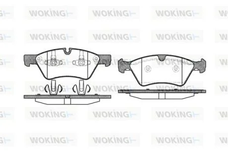 Колодки тормозные диск. перед. (пр-во Remsa) Mercedes-benz E-class (s211) 5.0 03-09,Mercedes-benz E-class (s211) 5.5 03-09 WOKING P10793.00