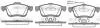 Колодки тормозные диск. перед. (пр-во Remsa) Fiat Doblo 1.3 09-,Fiat Doblo 1.3 10-,Fiat Doblo 1.4 09- WOKING P10833.01 (фото 1)
