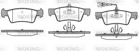 КОЛОДКИ ГАЛЬМІВНІ WOKING P10873.01