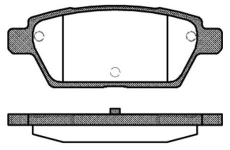 Колодки тормозные диск. задн. (Remsa) Mazda 6 I WOKING P10953.10 (фото 1)