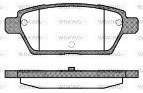 Колодки тормозные диск. задн. (пр-во Remsa) Mazda 6 I WOKING P10953.10