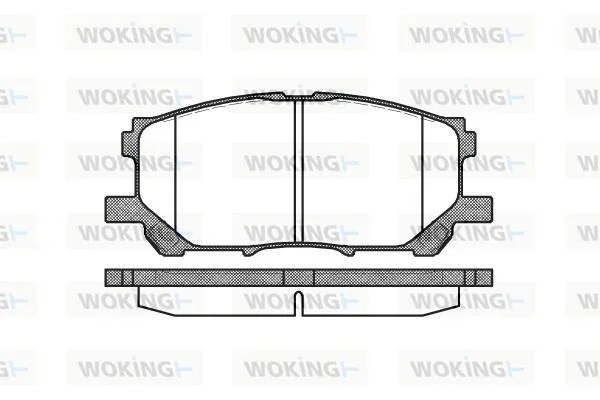 Гальмівні колодки пер. Lexus RX 03-08 (sumitomo) WOKING P11393.00 (фото 1)