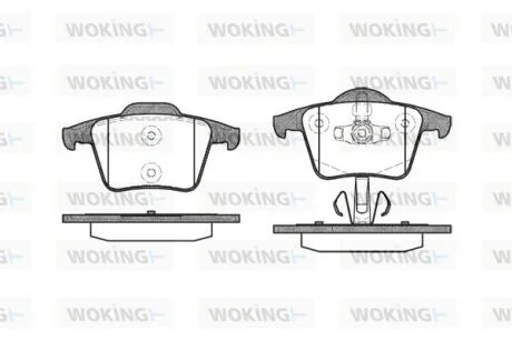 Колодки гальмівний диск. задн. (пр-во Remsa) Volvo Xc90 i 2.4 02-14,Volvo Xc90 i 2.5 02-14 WOKING P11443.00
