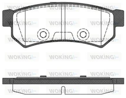 Колодки тормозные диск. задн. (пр-во Remsa) Chevrolet Lacetti 05> WOKING P11483.10
