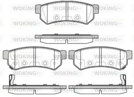 Колодки гальмівні WOKING P11483.12