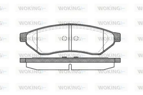 Колодки тормозные диск. задн. (пр-во Remsa) Chevrolet Epica Evanda (P11493.00) W WOKING P1149300