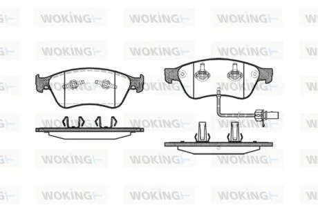 Колодки гальмівні WOKING P11563.02