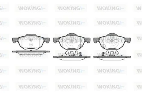 Колодки тормозные диск. перед. (пр-во Remsa) Honda Accord 03>08 WOKING P11683.02