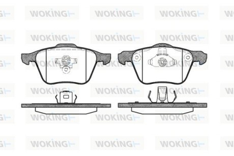 Колодки гальмівні WOKING P11703.00