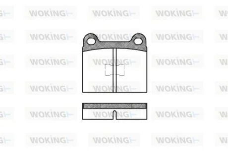 Колодки гальмівні WOKING P1173.00
