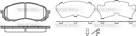 Колодки гальмівні WOKING P11813.11