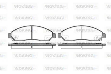 Колодки тормозные диск. перед. (пр-во Remsa) GREAT WALL Hover 05> 10> WOKING P11983.14