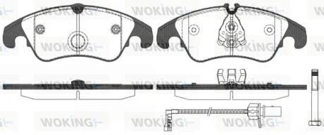 Колодки тормозные диск. перед. (пр-во Remsa) Audi A4 09>16 A6 11>18 Q5 08>17 WOKING P12043.31