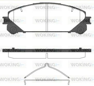Колодки тормозные WOKING P12123.00