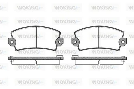 Колодки гальмівні WOKING P1213.06