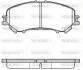 Тормозные колодки пер. NISSAN QASHQA/RENAULT KADJAR 1.2-2.0 15- WOKING P12183.22 (фото 1)