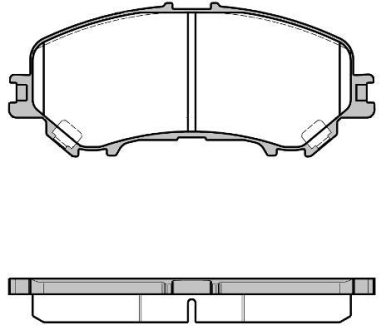 Тормозные колодки пер. NISSAN QASHQA/RENAULT KADJAR 1.2-2.0 15- WOKING P12183.22