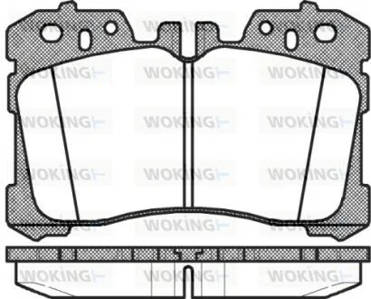 Колодки гальмівні WOKING P12203.00