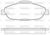 Колодки тормозные диск. перед. (пр-во Remsa) Peugeot 3008 1.6 09-,Peugeot 3008 2.0 09- WOKING P12233.00 (фото 1)