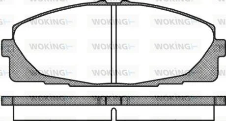 Колодки гальмівні WOKING P12253.00