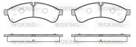 Колодки тормозные диск. задн. (пр-во Remsa) Iveco Daily 06> 11> 14> WOKING P12393.00