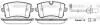 Колодки тормозные диск. задн. (пр-во Remsa) Audi A4 09>16 A6 11>18 Q5 08>17 / Porsche Macan WOKING P12433.10 (фото 1)