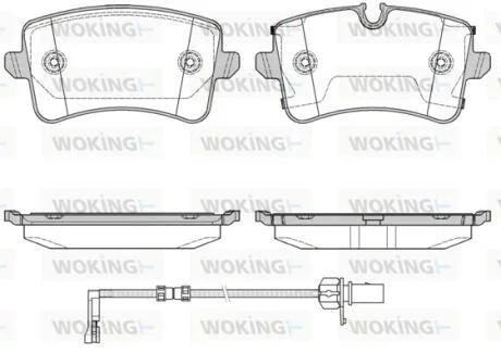 Колодки гальмівні WOKING P12433.20