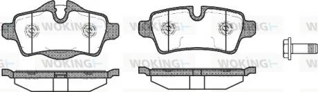 Колодки тормозные диск. задн. (пр-во Remsa) Mini Cooper, One, Clubman 08> WOKING P12443.00