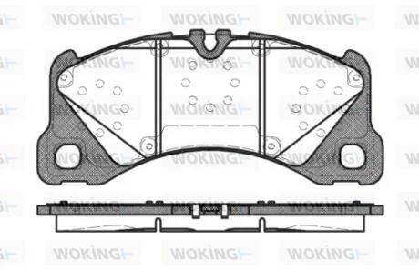 Колодки гальмівні WOKING P12453.40