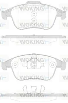Колодки тормозные диск. перед. (пр-во Remsa) Renault Scenic III Grand Scenic III Megane III 2,0TCe WOKING P12503.30