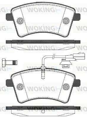 Колодки тормозные диск. перед. (пр-во Remsa) Renault Kangoo be bop 1.5 09-,Renault Kangoo be bop 1.6 09- WOKING P12513.01 (фото 1)